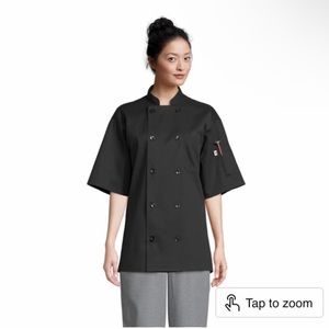 Uncommon Threads Black Chefs Coat Size Medium
